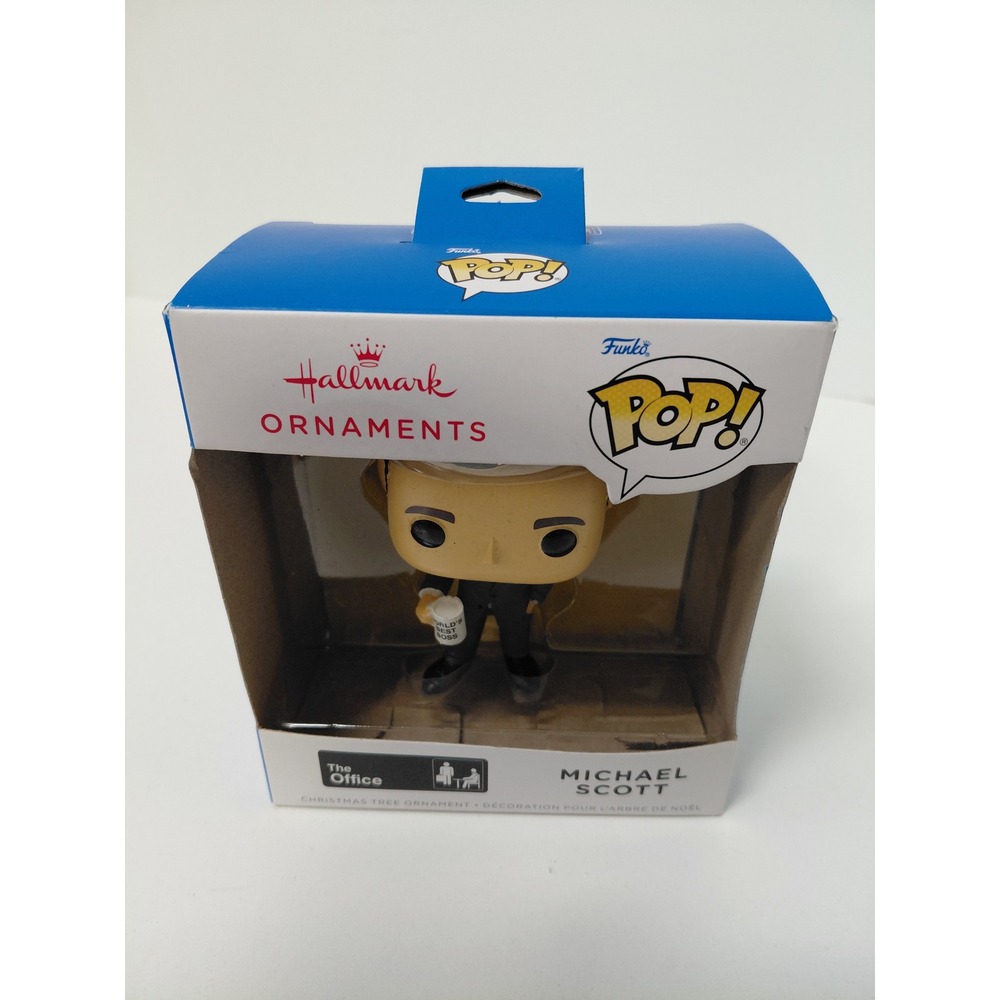 Hallmark Funko Pop The Office Michael Scott Christmas Ornament Worlds Best Boss
